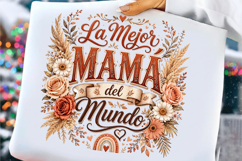 La Mejor Mamá Del Mundo PNG Product Image 6
