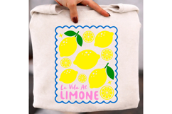 La Vita Al Limone Sublimation PNG, Lemon Design Product Image 2
