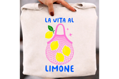 La Vita Al Limone PNG, Lemon Sublimation Design Product Image 2