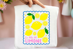 La Vita Al Limone Sublimation PNG, Lemon Design Product Image 3
