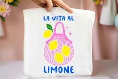 La Vita Al Limone PNG, Lemon Sublimation Design Product Image 3