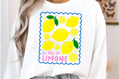 La Vita Al Limone Sublimation PNG, Lemon Design Product Image 4