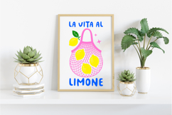 La Vita Al Limone PNG, Lemon Sublimation Design Product Image 5