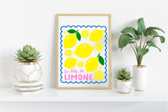La Vita Al Limone Sublimation PNG, Lemon Design Product Image 5