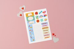 Doodle Weekly Label & Planner Stickers Canva Template Product Image 4