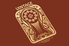 Label Art nouveau vintage ornament svg Product Image 5