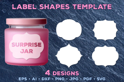 Vector Label Shapes Collection. Ornate Label Shapes Bundle Product Image 4