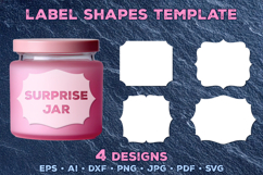 Vector Label Shapes Collection. Ornate Label Shapes Bundle Product Image 10