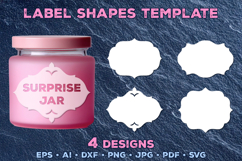 Vector Label Shapes Collection. Ornate Label Shapes Bundle Product Image 13