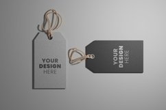 two label tag realistic logo mockup psd Product Image 1