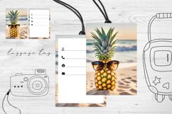 Luggage Tag Sublimation Design PNG. Luggage Tag. Product Image 1