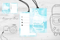 Luggage Tag Sublimation Design PNG. Luggage Tag. Product Image 1
