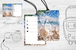 Luggage Tag Sublimation Design PNG. Luggage Tag. Product Image 1