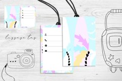 Luggage Tag Sublimation Design PNG. Luggage Tag. Product Image 1