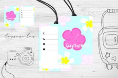 Luggage Tag Sublimation Design PNG. Luggage Tag. Product Image 1