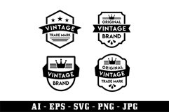 Label vintage vector, label product, eps, ai, Svg, Png Product Image 1