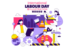 10 International Labour Day Illustration Product Image 1