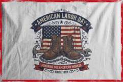 Vintage design honors hardworking American laborers Product Image 2