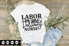 Labor &amp; Delivery Nurse - Nurse SVG Design Product Image 1