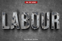 Labour 3D editable text effect Product Image 1