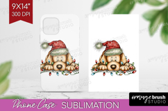 Labrador Tangled In Christmas Lights Phone Case PNG Funny Product Image 1