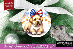 Labrador Retriever Dog Ornament PNG Patriotic Dog PNG Product Image 1