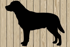 labrador retriever dog stencil silhouette SVG Product Image 1