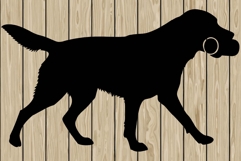labrador retriever dog stencil silhouette SVG Product Image 1