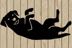 labrador retriever dog stencil silhouette SVG Product Image 1