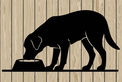labrador retriever dog stencil silhouette SVG Product Image 1