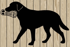 labrador retriever dog stencil silhouette SVG Product Image 1