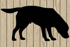 labrador retriever dog stencil silhouette SVG Product Image 1