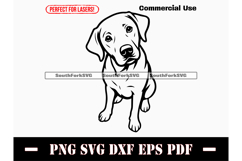 Labrador Retriever Dog Begging Design SVG PNG DXF EPS PDF Product Image 1