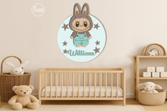 Labubu Name Sign for Baby Room Product Image 1