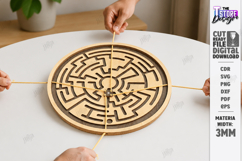Labyrinth Balance Board Game Laser Cut Bundle | Maze Puzzles Product Image 12