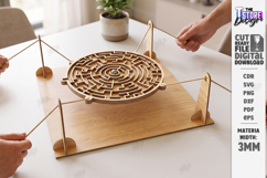 Labyrinth Balance Board Game Laser Cut Bundle | Maze Puzzles Product Image 4