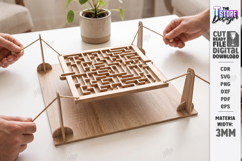 Labyrinth Balance Board Game Laser Cut Bundle | Maze Puzzles Product Image 5