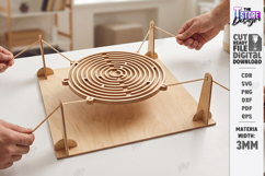 Labyrinth Balance Board Game Laser Cut Bundle | Maze Puzzles Product Image 6