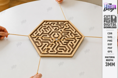 Labyrinth Balance Board Game Laser Cut Bundle | Maze Puzzles Product Image 10