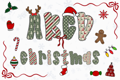 Christmas Alphabet Doodle Lace Letters Coquette Bubble_7 Product Image 1