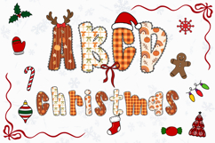 Christmas Alphabet Doodle Lace Letters Coquette Bubble_18 Product Image 1