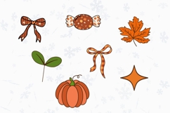 Christmas Alphabet Doodle Lace Letters Coquette Bubble_18 Product Image 2