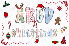 Christmas Alphabet Doodle Lace Letters Coquette Bubble_23 Product Image 1