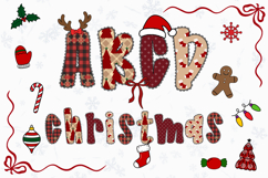 Christmas Alphabet Doodle Lace Letters Coquette Bubble_30 Product Image 1