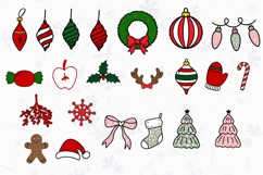 Christmas Alphabet Doodle Lace Letters Coquette Bubble_27 Product Image 2