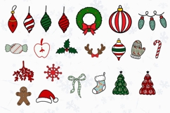 Christmas Alphabet Doodle Lace Letters Coquette Bubble_17 Product Image 2