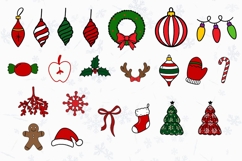 Christmas Alphabet Doodle Lace Letters Coquette Bubble_9 Product Image 2