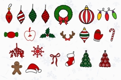 Christmas Alphabet Doodle Lace Letters Coquette Bubble_ Product Image 2