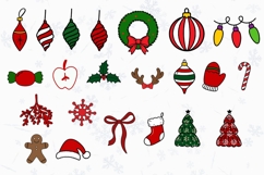 Christmas Alphabet Doodle Lace Letters Coquette Bubble_20 Product Image 2