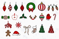 Christmas Alphabet Doodle Lace Letters Coquette Bubble_28 Product Image 2